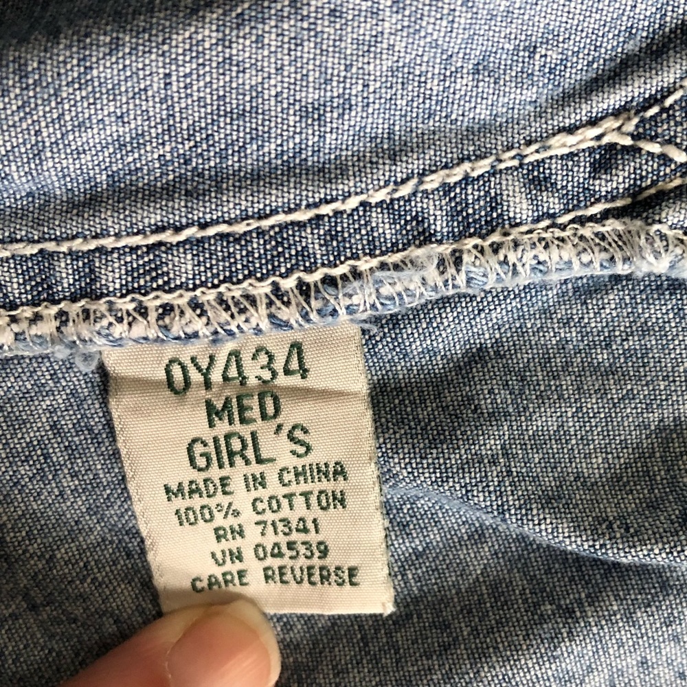 L.L. Bean Blue Denim Overalls - Picture 5 of 5